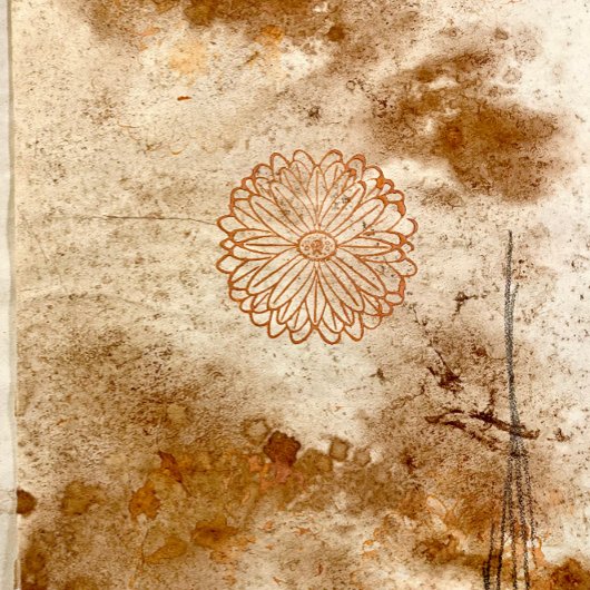 Blume Wood Art Briefmarke Gummistempel