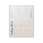 Blume Workday Planer Notizblock (Rotiert)