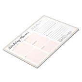 Blume Workday Planer Notizblock (angewinkelt)