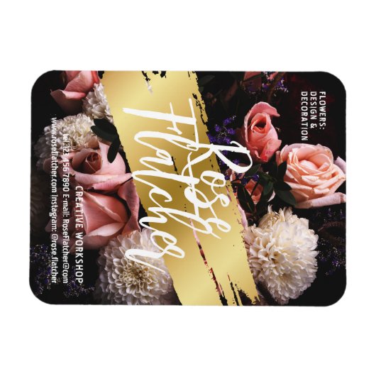 Blume Workshop Black Gold Magnet (Horizontal)