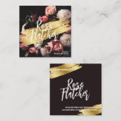 Blume Workshop Black Gold Terminkarte (Vorne/Hinten)