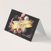 Blume Workshop Black Gold Visitenkarten (Vorderseite)