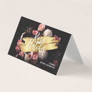 Blume Workshop Black Gold Visitenkarten