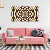 Blume Wrapped Canvas Leinwanddruck (Insitu (Wohnzimmer))