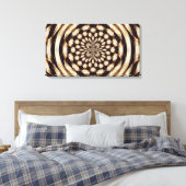 Blume Wrapped Canvas Leinwanddruck (Insitu (Schlafzimmer))