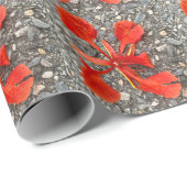 Blume Wrapping Paper Geschenkpapier (Rolleneckpunkt)