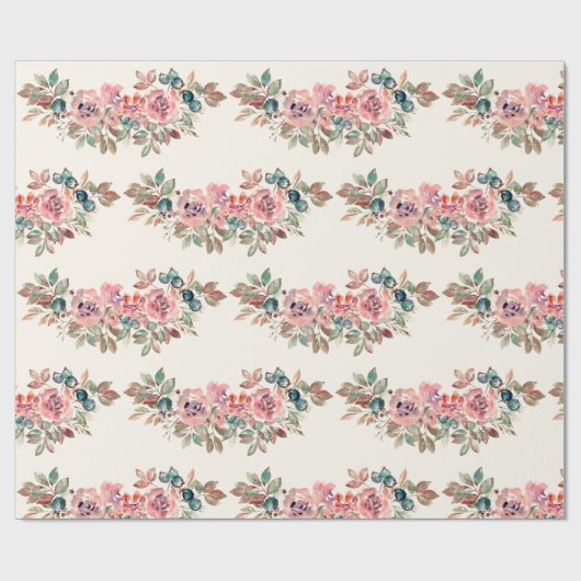 Blume Wrapping Paper Geschenkpapier (Flach)