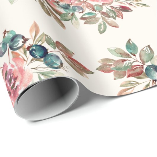 Blume Wrapping Paper Geschenkpapier (Rolleneckpunkt)