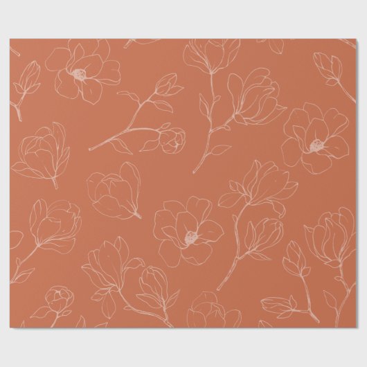 Blume Wrapping Paper Geschenkpapier (Flach)