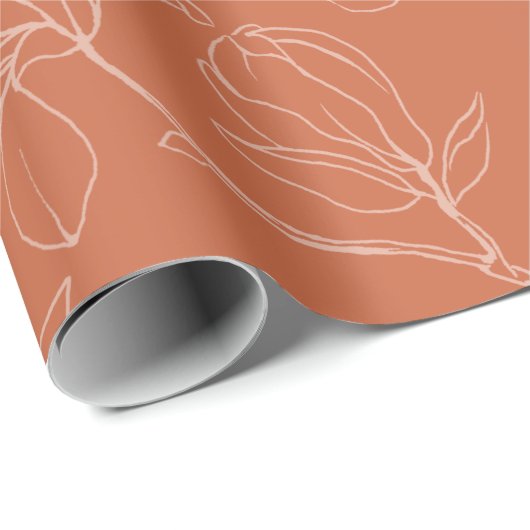 Blume Wrapping Paper Geschenkpapier (Rolleneckpunkt)