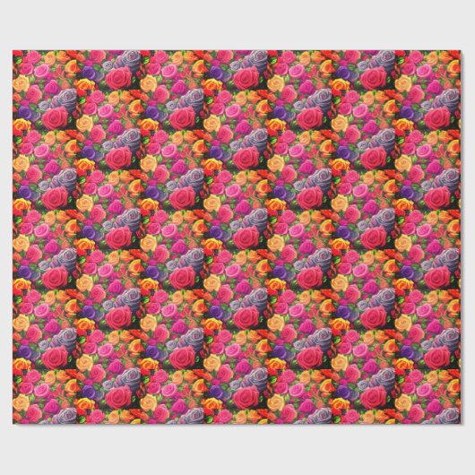 Blume Wrapping Paper Geschenkpapier (Flach)