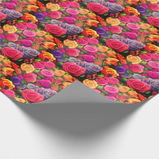 Blume Wrapping Paper Geschenkpapier (Ecke)