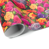 Blume Wrapping Paper Geschenkpapier (Rolleneckpunkt)