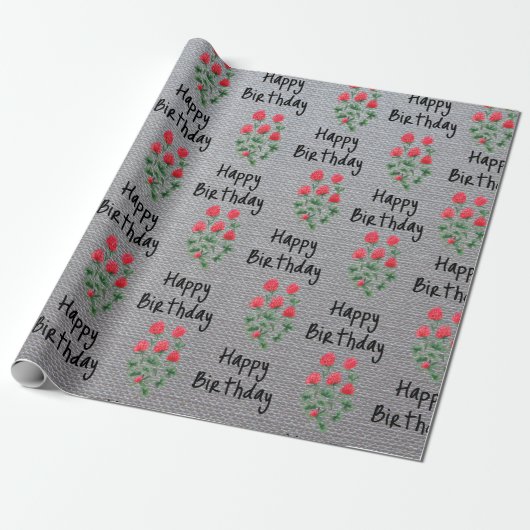 Blume Wrapping Paper Geschenkpapier (Ungerollt)