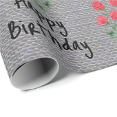 Blume Wrapping Paper Geschenkpapier (Rolleneckpunkt)