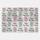Blume Wrapping Paper Geschenkpapier Set (Vorderseite 2)