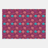 Blume Wrapping Paper - Papercut Floral Designs Geschenkpapier Set (Vorderseite 3)
