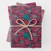 Blume Wrapping Paper - Papercut Floral Designs Geschenkpapier Set (Beispiel)