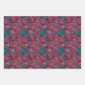 Blume Wrapping Paper - Papercut Floral Designs Geschenkpapier Set (Vorderseite)