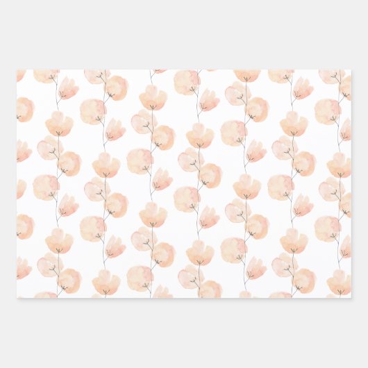 Blume Wrapping Paper Set Geschenkpapier Set (Vorderseite 2)
