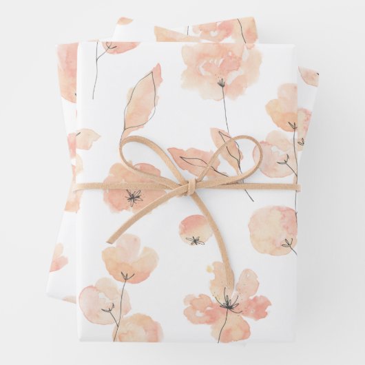 Blume Wrapping Paper Set Geschenkpapier Set (Beispiel)