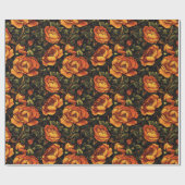 Blume-Wrapping-Papier für die Chic-Rose Geschenkpapier (Flach)