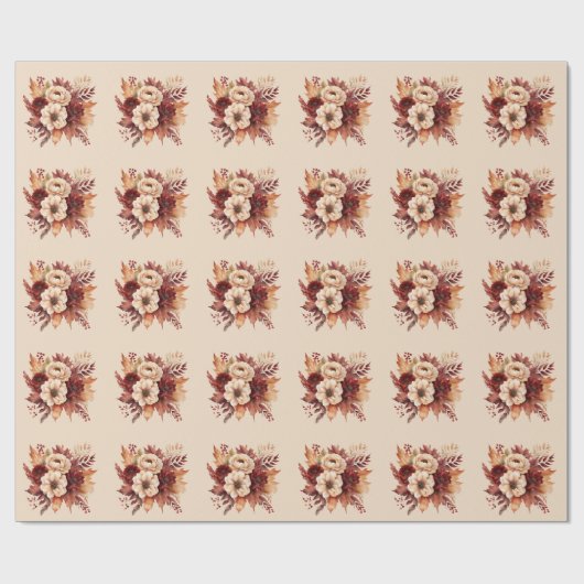 Blume-Wrapping-Papier Geschenkpapier (Flach)