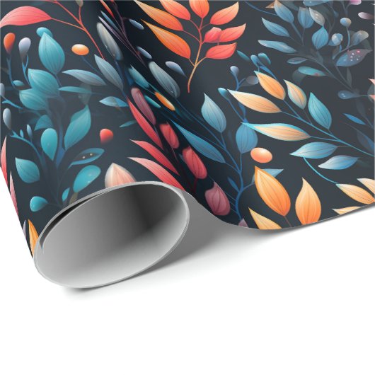 Blume-Wrapping-Papier Geschenkpapier (Rolleneckpunkt)