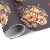 Blume-Wrapping-Papier Geschenkpapier (Rolleneckpunkt)