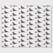 Blume-Wrapping-Papier in Crow Pink Geschenkpapier (Flach)