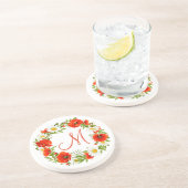 Blume Wreath Getränkeuntersetzer (Seite)