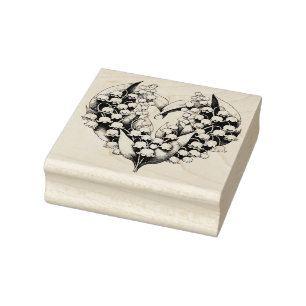 Blume Wreath Herbst Liebe Naturgarten Gummistempel