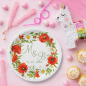 Blume Wreath Pappteller (Party)
