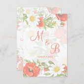 Blume Wreath Save The Date (Vorne/Hinten)