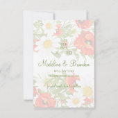 Blume Wreath Save The Date (Rückseite)