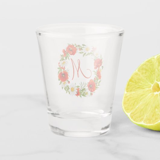 Blume Wreath Schnapsglas (Rückseite)