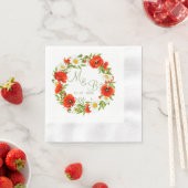 Blume Wreath Serviette (Beispiel)