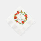 Blume Wreath Serviette (Ecke)