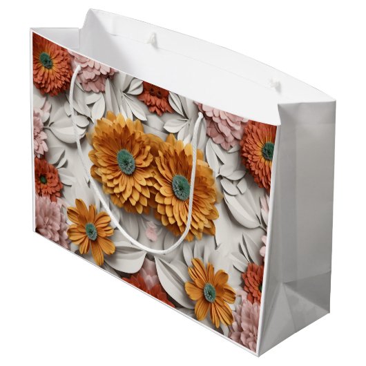 Blume & Wunder: Eine wunderschöne Geschenktasche Große Geschenktüte (Rückseite Schrägansicht)