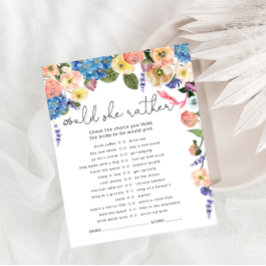 Blume würden eher Brautparty spielen