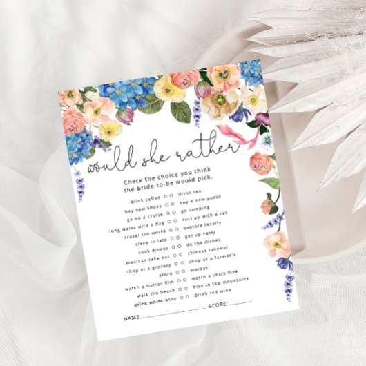 Blume würden eher Brautparty spielen