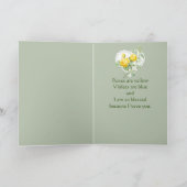 Blume Yellow Rose Feiertagskarte (Innenseite)