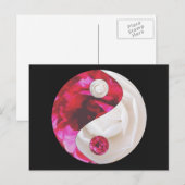 Blume Yin Yang Postcard Postkarte (Vorne/Hinten)