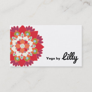 Blume Yoga Instructor Visitenkarte