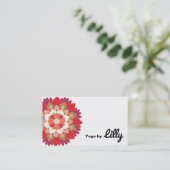 Blume Yoga Instructor Visitenkarte (Stehend Vorderseite)