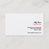 Blume Yoga Instructor Visitenkarte (Rückseite)