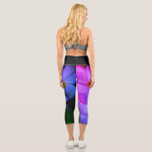 Blume Yoga Pants Capri Leggings (Rückseite)