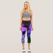 Blume Yoga Pants Capri Leggings (Vorderseite)