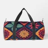 Blume-Zaubermuster Duffle Bag (Rückseite)