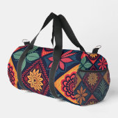 Blume-Zaubermuster Duffle Bag (Rechte Ecke)